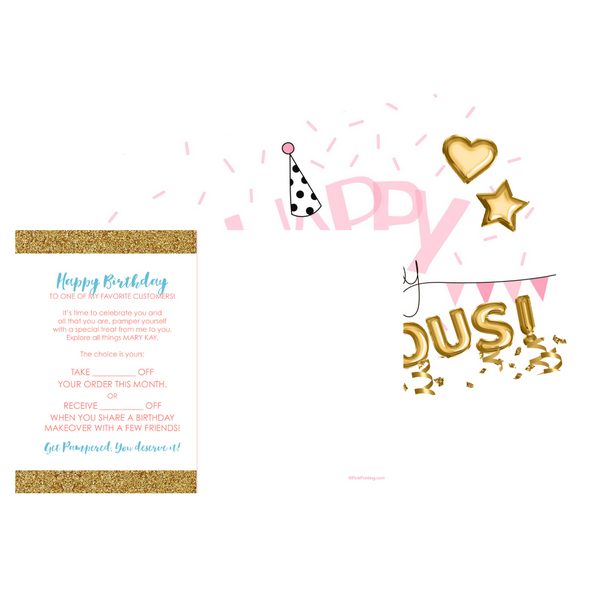 Customer Birthday Postcard