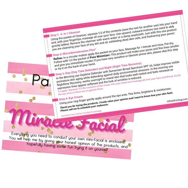 Pamper Me™ with a Miracle Facial In A Bag