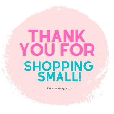 Thank You for shopping Small Stickers (DOWNLOAD ONLY)