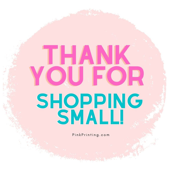 Thank You for shopping Small Stickers (DOWNLOAD ONLY)