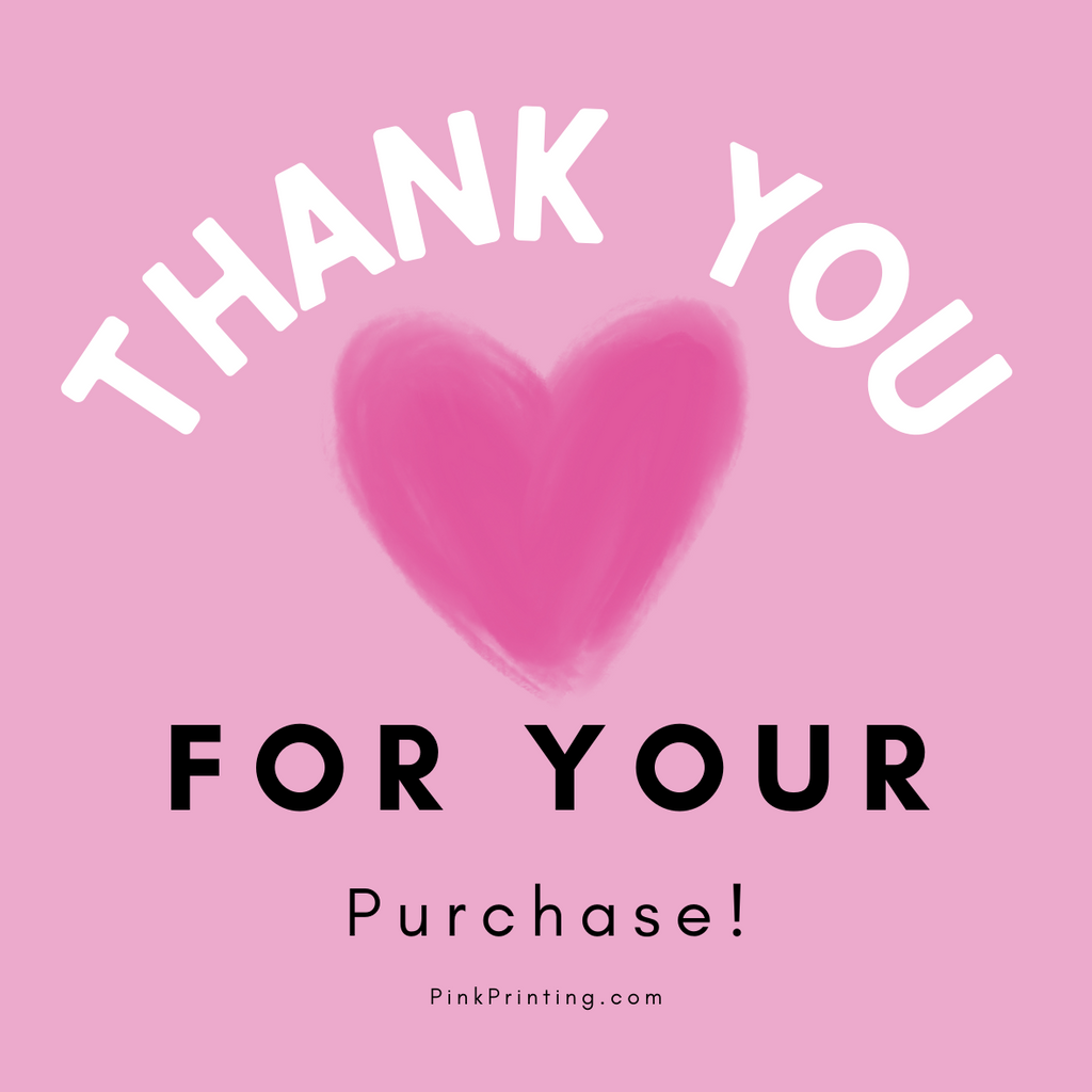 Thank You, for your Purchase! Sticker (DOWNLOAD ONLY)