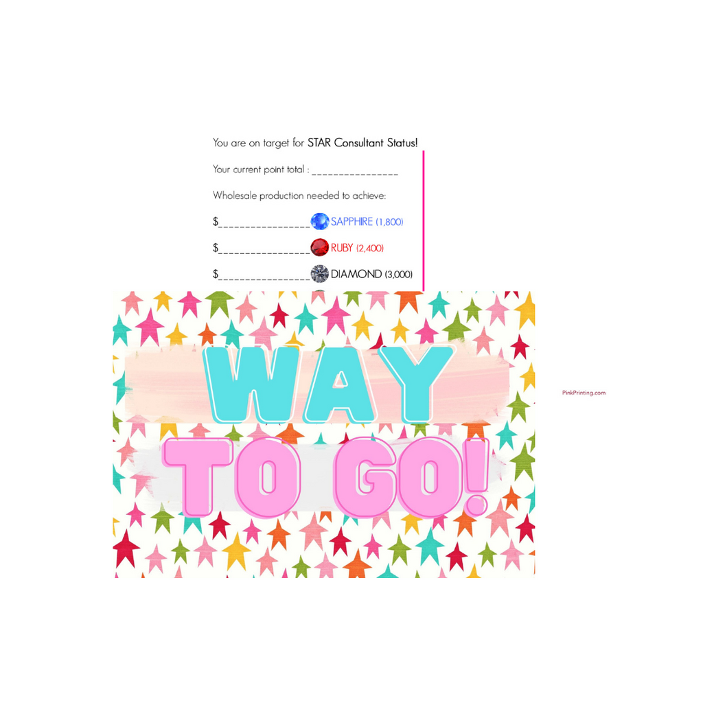 Way to Go! - Star Cards
