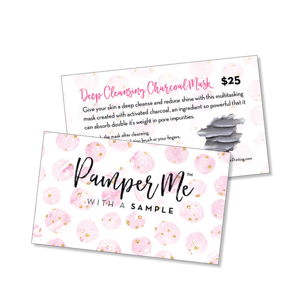 Pamper Me™ with a Sample Card (Charcoal Mask)