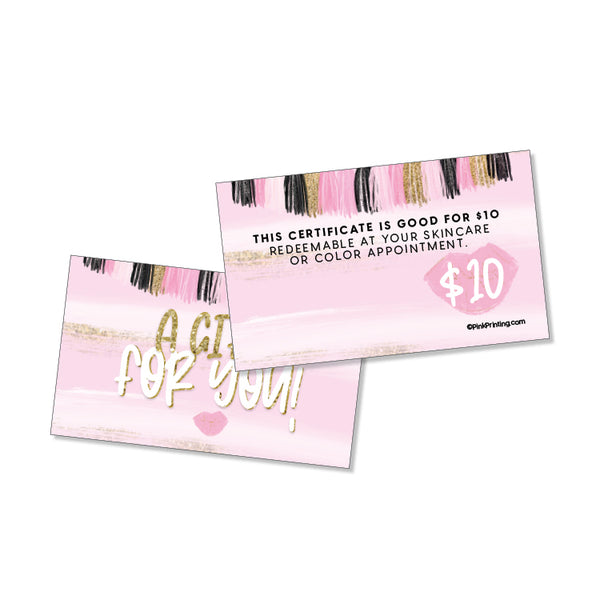 $10 Gift Certificate (Business card size)